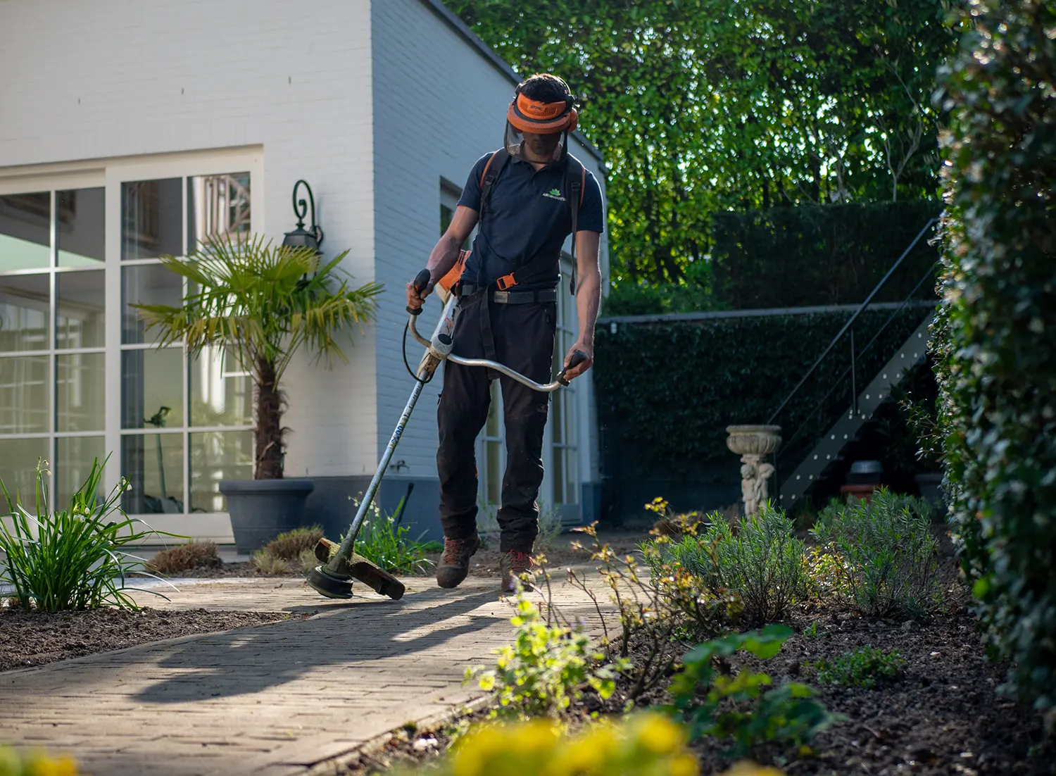 Professional weedeating